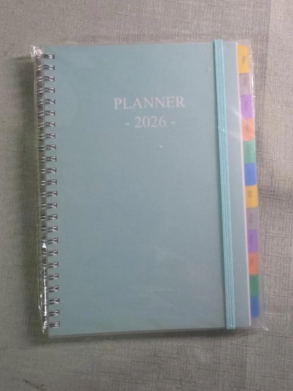 New 2026 Weekly Planner A5 Teal Spiral Bound